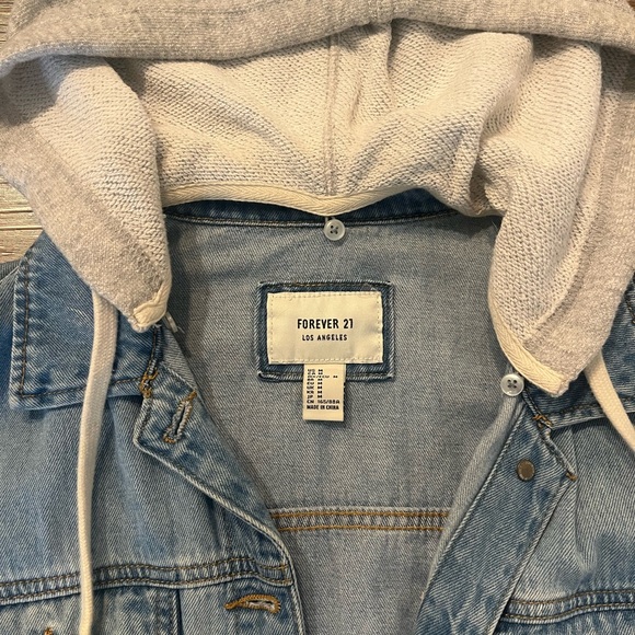 Forever 21 F21 denim combo jacket - Picture 3 of 9